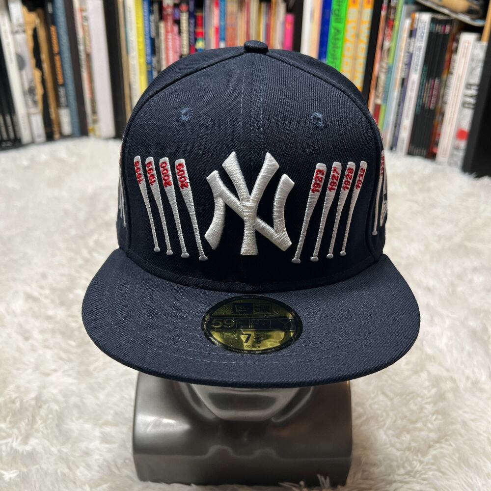 NEW ERA SPIKE LEE JOINT NEW YORK YANKEES HAT BATS SIZE 7 5/8 BASEBALL CAP